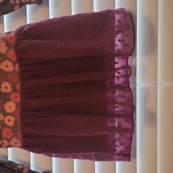 Matilda Jane Floral Dress - Green, Pink and Purple Size 18 Months - Picture 3 of 8